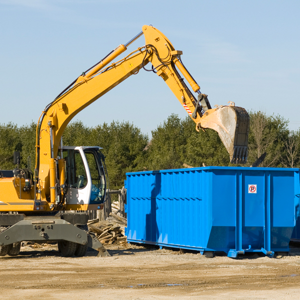 what happens if the residential dumpster is damaged or stolen during rental in Leicester VT